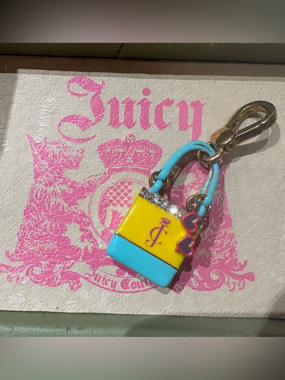 Vintage Juicy Couture 2012 Beach Bag Charm Rare and Retired
